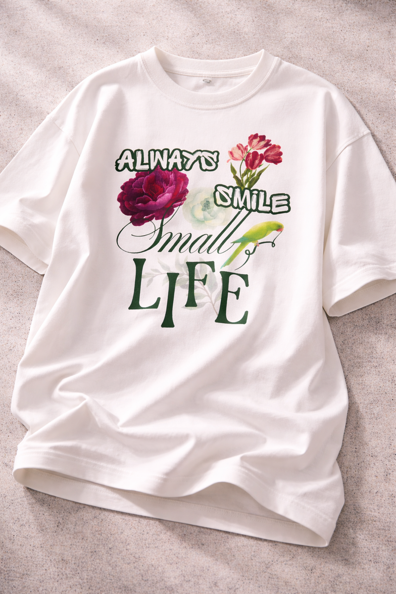 Always Smile Oversized Tee – AADIO