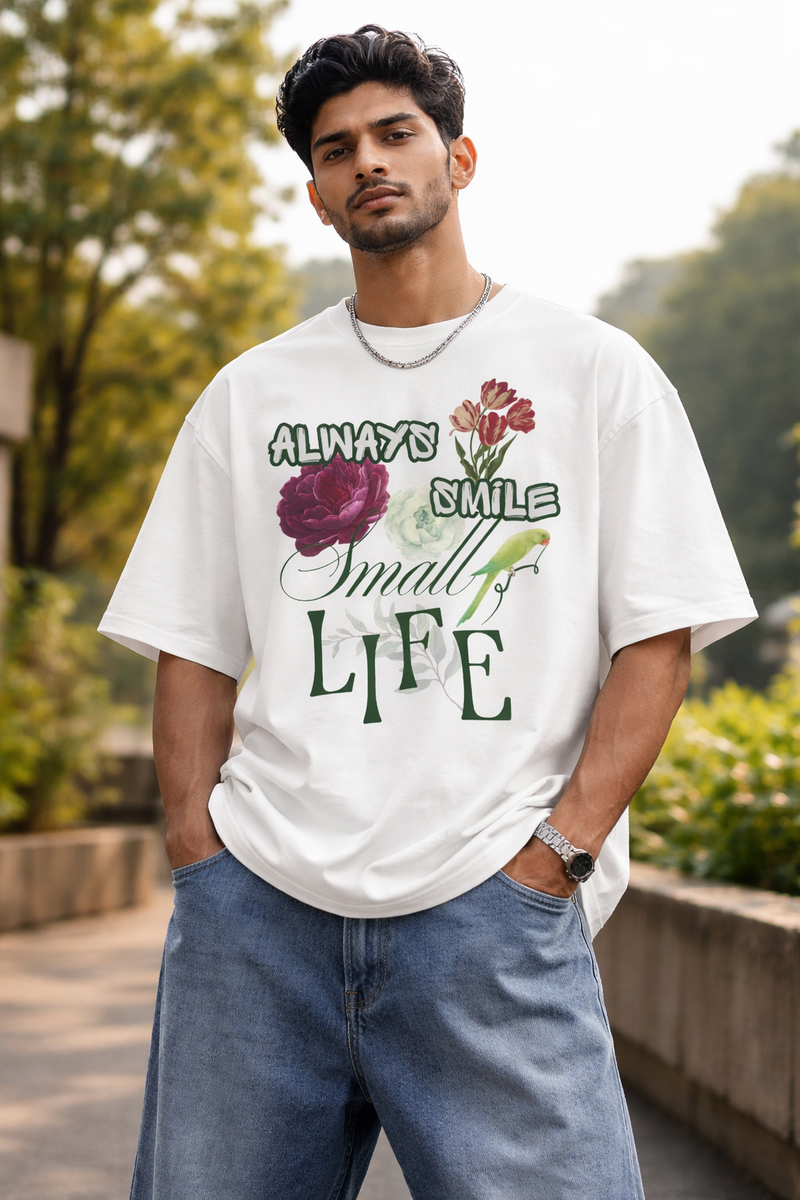 Always Smile Oversized Tee – AADIO