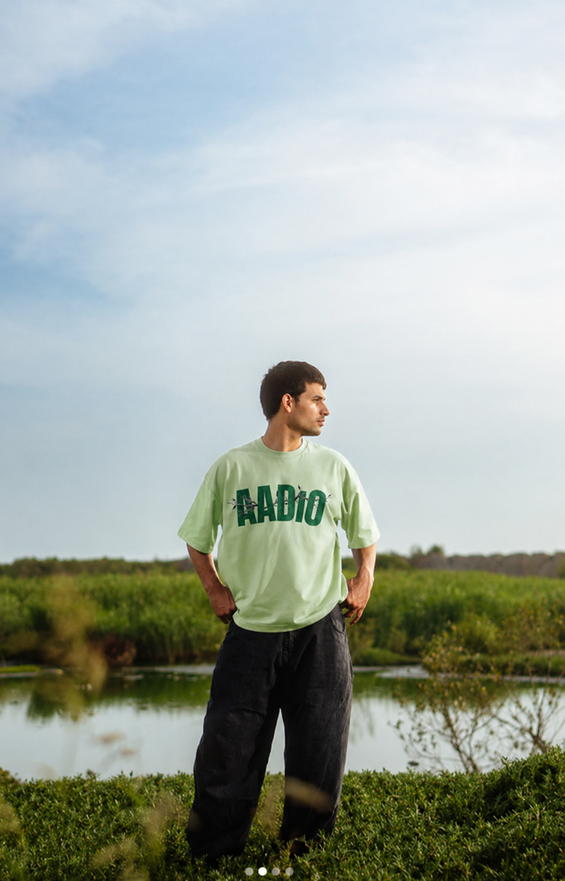 Green Crocodile Oversized Tee – AADIO