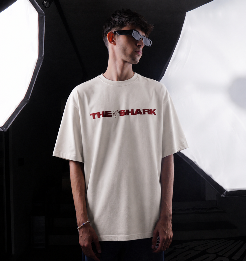 Damage Shark Oversized Tee – AADIO