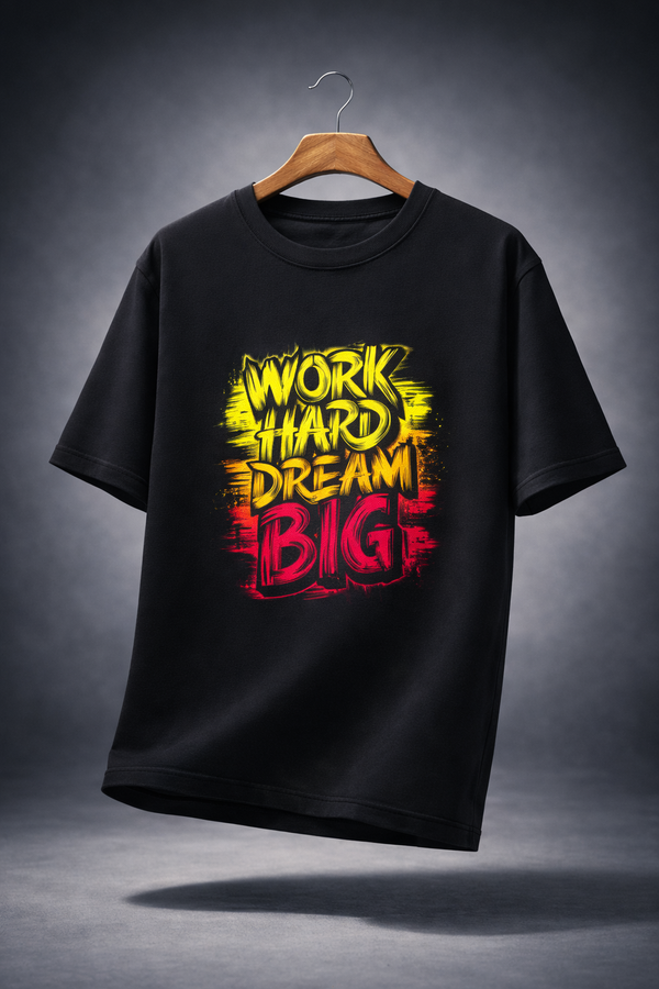Work Hard Regular Fit Tee – AADIO