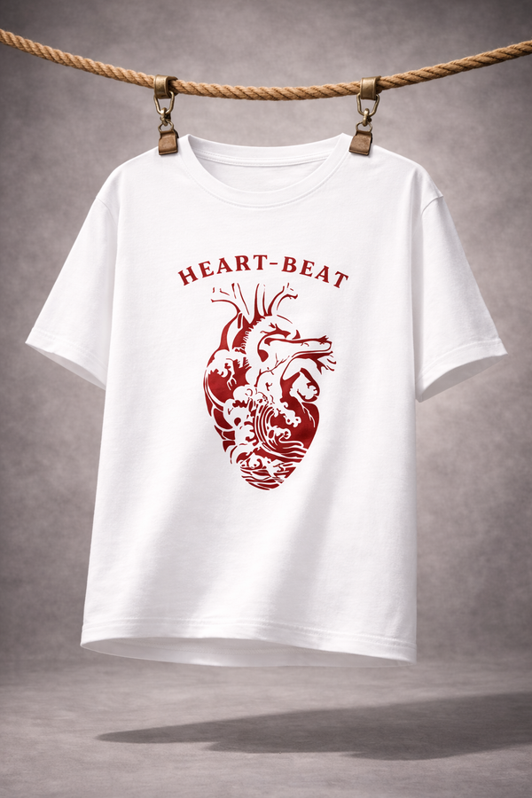 Heart-Beat Oversized Tee – AADIO