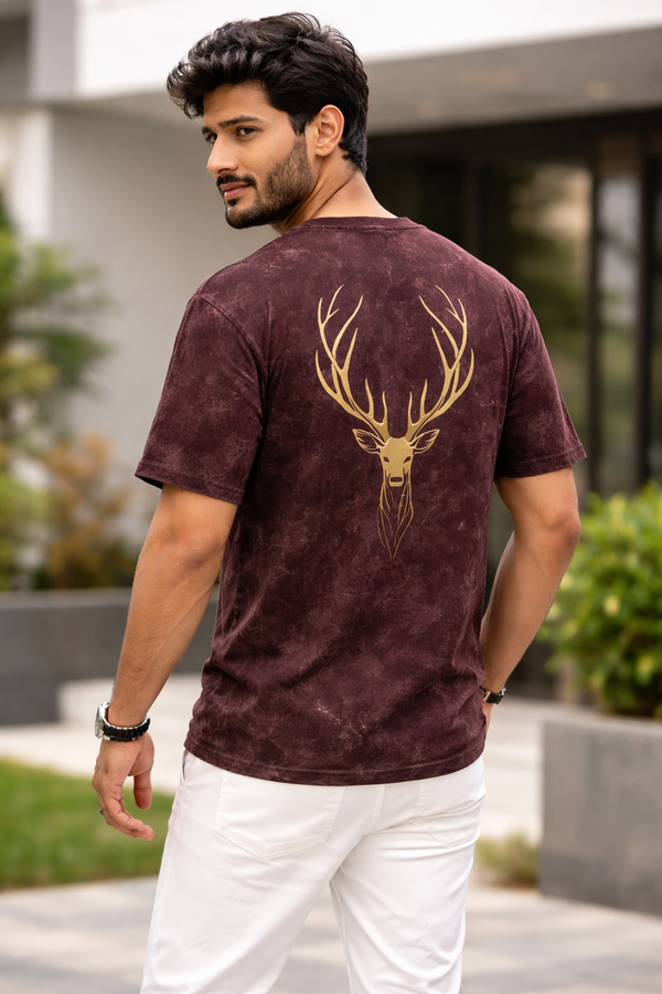 Golden Deer Oversized Tee – AADIO